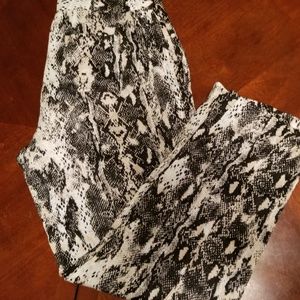 Calvin Klein Snake-skin Pattern Pants